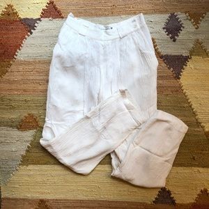 Cream lounge pants